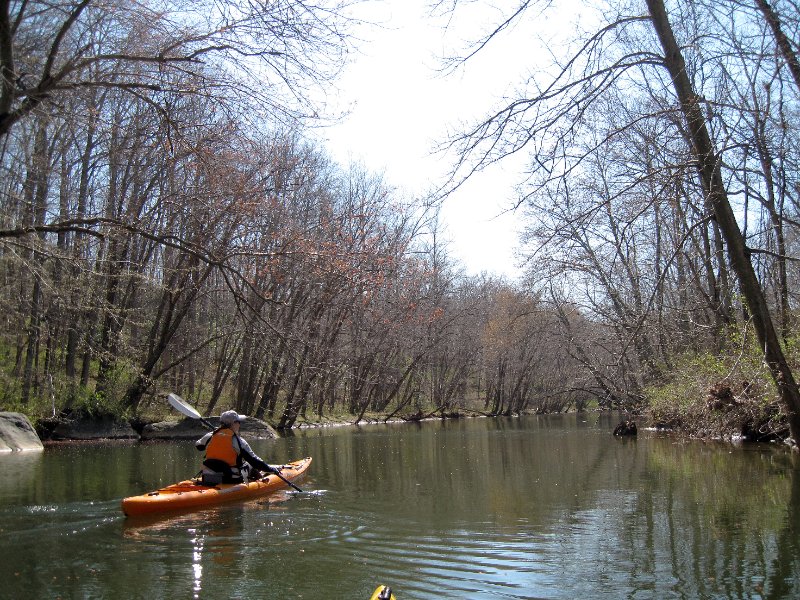 Paddling down the creek
